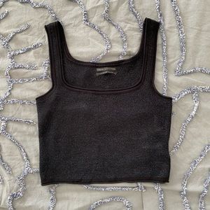 Blank knit tank with blue Sparkles UO